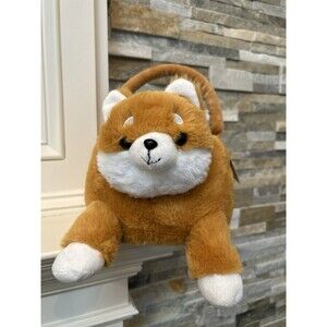 Joyward Plush Brown Dog Easter/Gift/Birthday Animal Basket  9x14 in Kids Decor